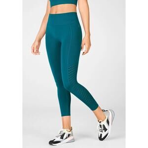 Fabletics Sync Seamless Perforated High-Waisted 7/8 Leggings Medium